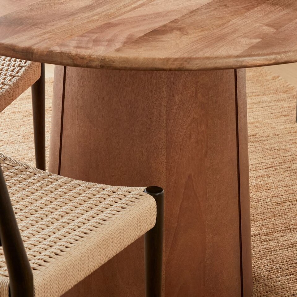 Anton Round Dining Table (112 cm) West Elm Australia